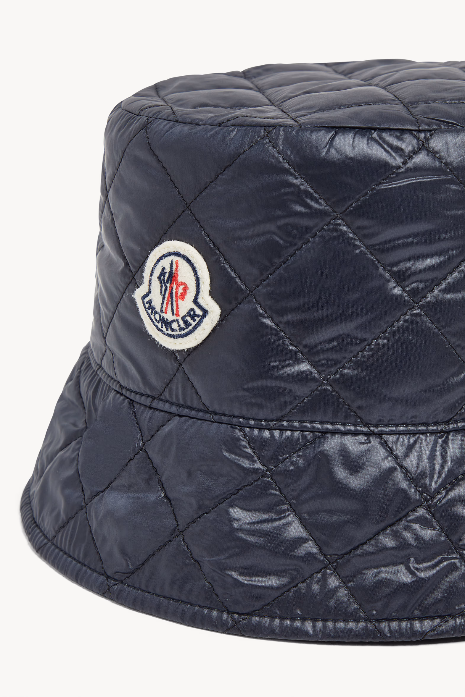 Diamond-Quilted Padded Bucket Hat Women Navy Blue Moncler 3